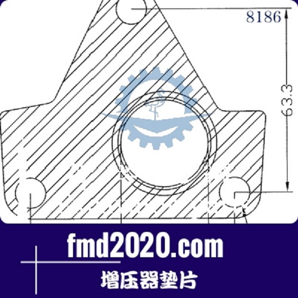 旋挖钻配件锋芒机械供应3K增压器KP35增压器垫片(图1)