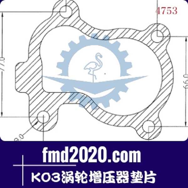 铣刨机零件锋芒机械供应GT15，K03涡轮增压器垫片(图1)