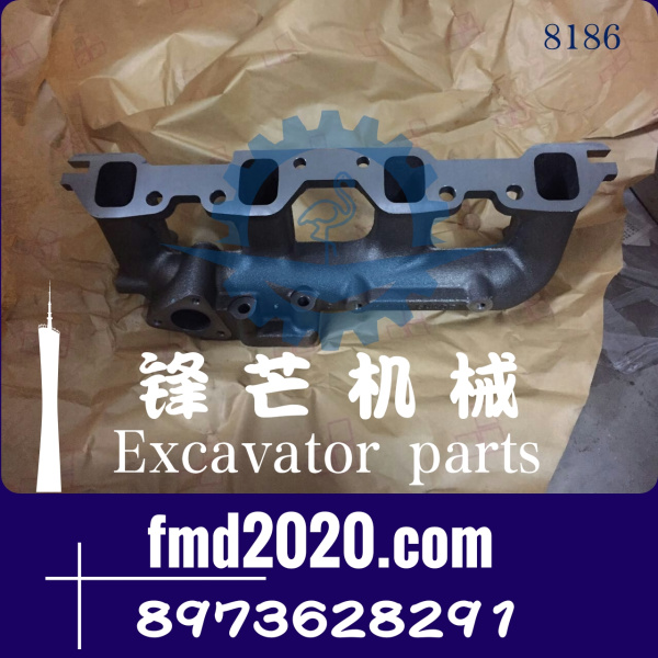五十铃发动机维修配件4HK1排气支管8973628291(图1)