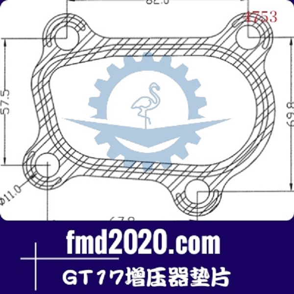 挖掘装载机零件锋芒机械供应GARRETT盖瑞特GT17增压器垫片