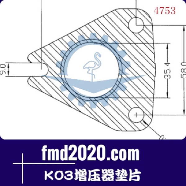 挖掘机零件锋芒机械供应GT15，K03增压器垫片