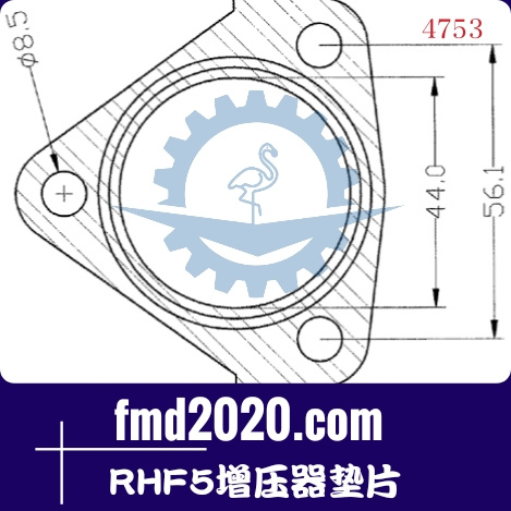 挖掘机零件锋芒机械供应GT15，K03，K04，K06，RHF5增压器垫片