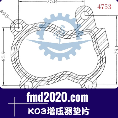 推土机配件锋芒机械供应GT14，K03增压器垫片