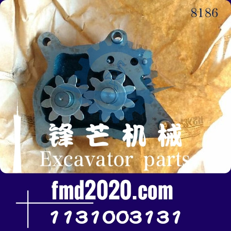 日立挖掘机配件Zaxis240-3机油泵4HK1机油泵1131003131(图1)