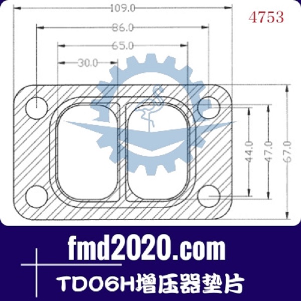 起重机配件锋芒机械供应3LM，TD06H增压器垫片(图1)