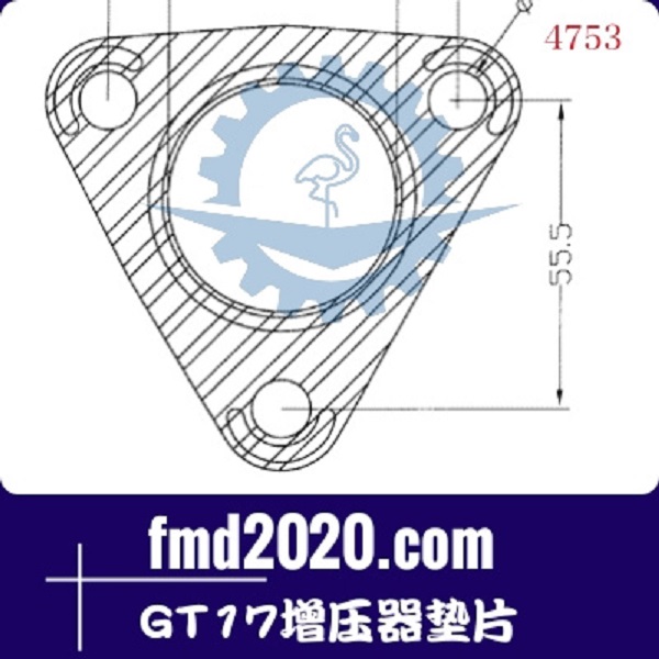 破碎机零件锋芒机械供应GARRETT盖瑞特GT17增压器垫片(图1)