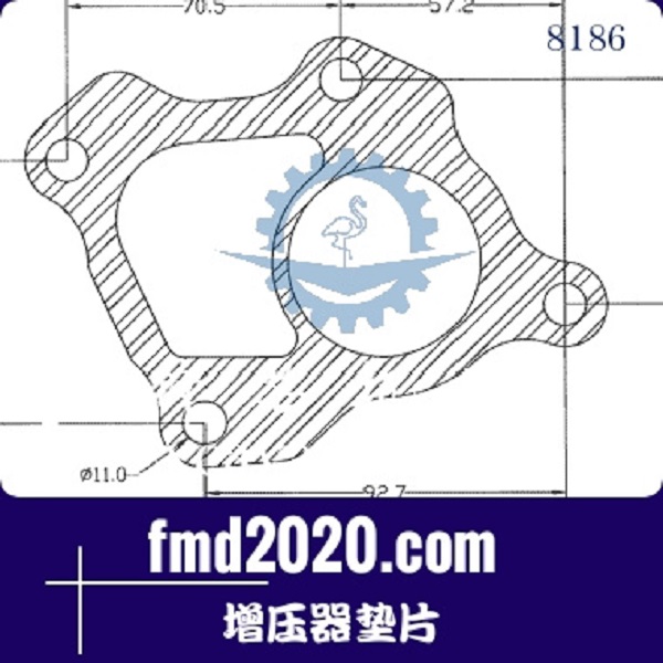 平地机零件锋芒机械供应GARRETT盖瑞特GT15V增压器垫片(图1)