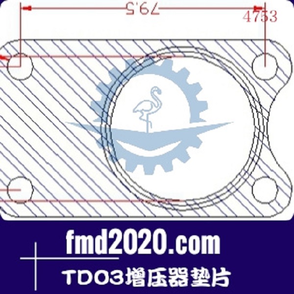 轮式挖掘机配件锋芒机械供应TDO3增压器垫片