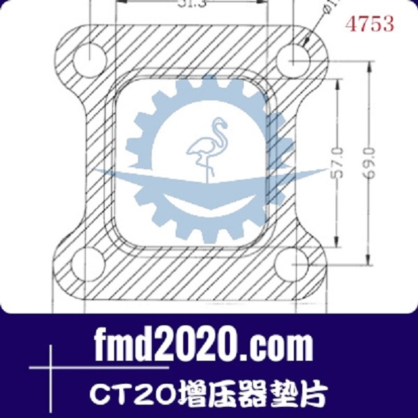 轮式挖掘机配件锋芒机械供应CT9，CT20增压器垫片