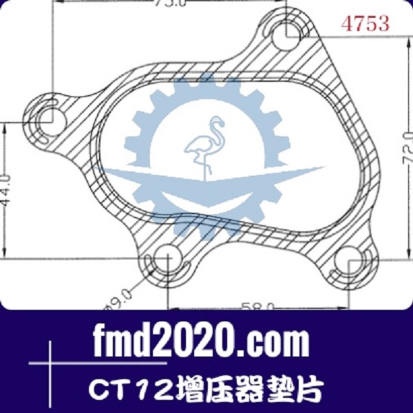 两头忙配件锋芒机械供应CT9，CT12增压器垫片(图1)