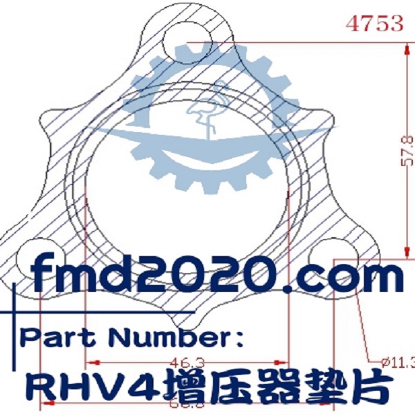 沥青搅拌站配件锋芒机械供应RHV4增压器垫片