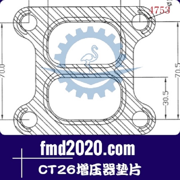 沥青搅拌站配件锋芒机械供应CT26增压器垫片(图1)