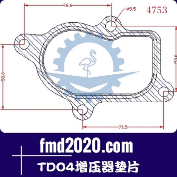 矿用自卸车配件锋芒机械供应TDO4增压器垫片(图1)