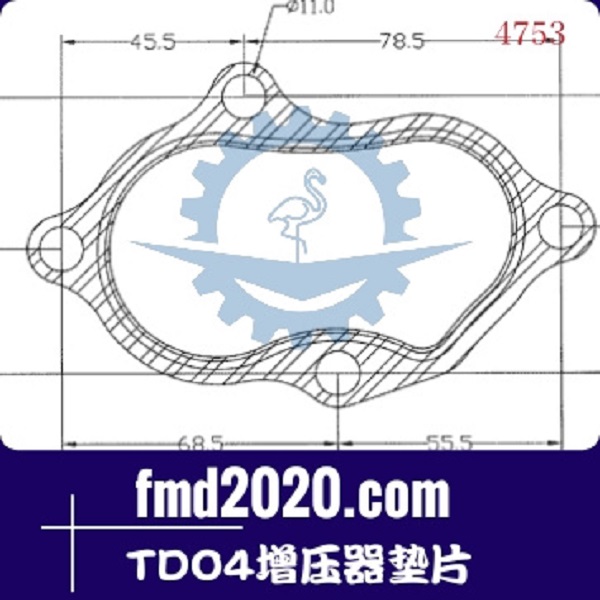 工程机械矿用卡车配件锋芒机械供应TDO4增压器垫片