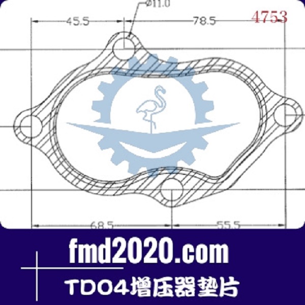 工程机械矿用卡车配件锋芒机械供应TDO4增压器垫片(图1)