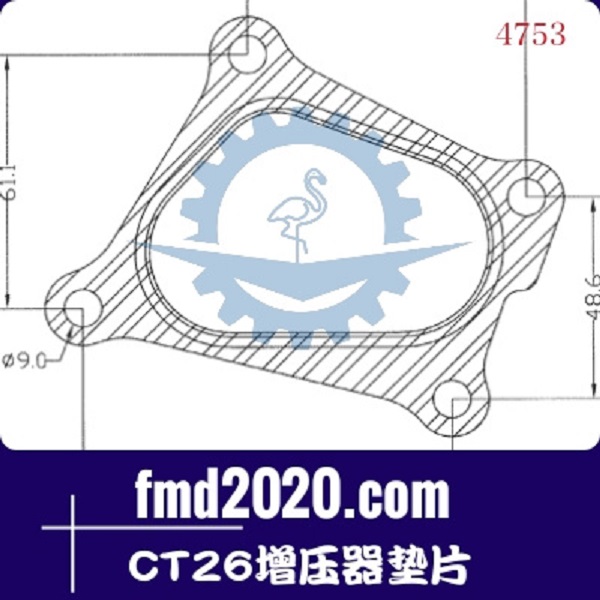 港口设备矿用卡车配件锋芒机械供应CT26增压器垫片