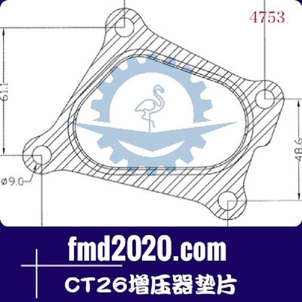 港口设备矿用卡车配件锋芒机械供应CT26增压器垫片(图1)