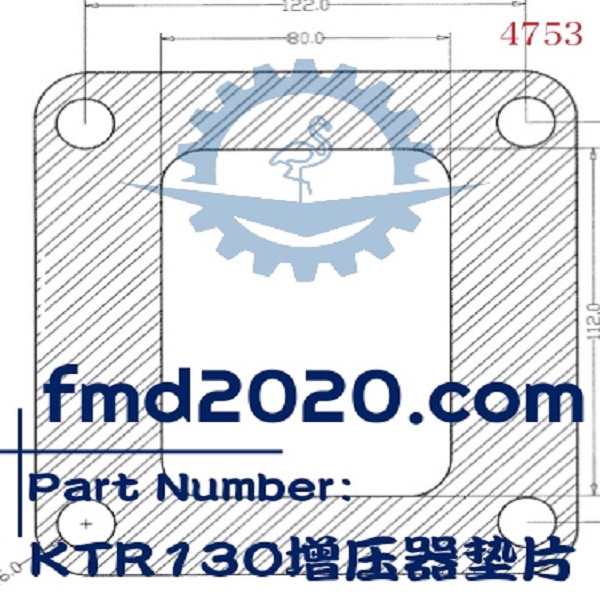 挖机配件矿用车配件锋芒机械供应KTR130增压器垫片