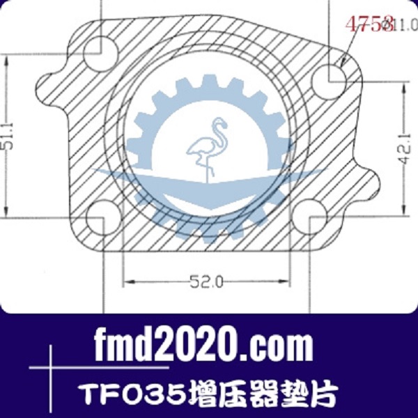 搅拌运输车配件锋芒机械供应TF035增压器垫片