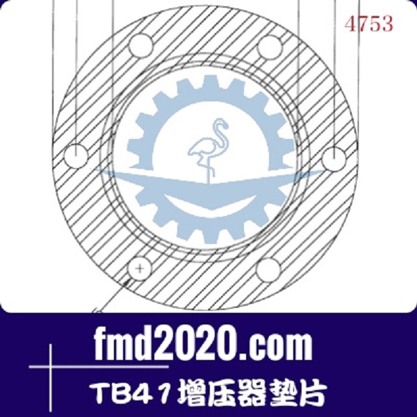 装载机配件锋芒机械供应TO4B，TO4E，TBP4，TA35，TB41增压器垫片(图1)