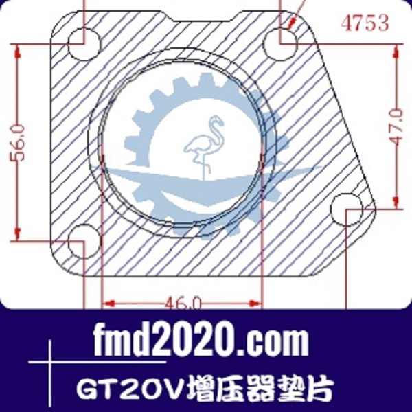 工程机械正面吊零件锋芒机械供应GT20V增压器垫片