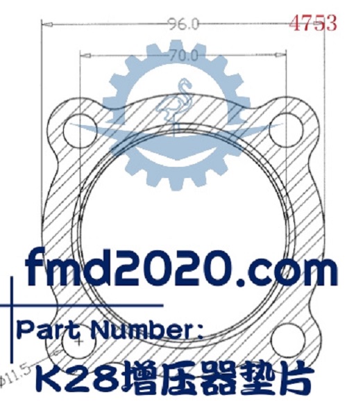 压路机配件锋芒机械供应TO4B，TO4E，3LD，3LDZ，K27，K28增压器(图1)
