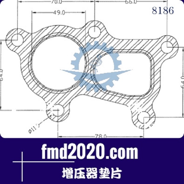 旋挖钻零件锋芒机械供应GT17，TFO35，TD04增压器垫片(图1)