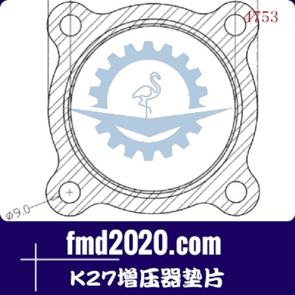 挖掘机配件锋芒机械供应TO4B，TO4E，TB41，K27增压器垫片