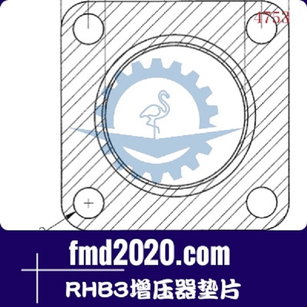 挖掘机配件锋芒机械供应TD25，VNT25，GT17，GT22V，RHB3增压器垫(图1)