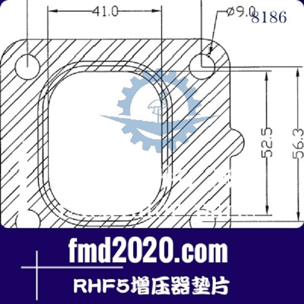 挖掘机配件锋芒机械供应KHF，RHF5增压器垫片(图1)