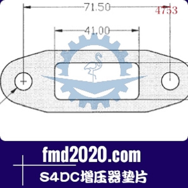 推土机配件锋芒机械供应4LEC，4LFC，S4AC，S4DC增压器垫片(图1)