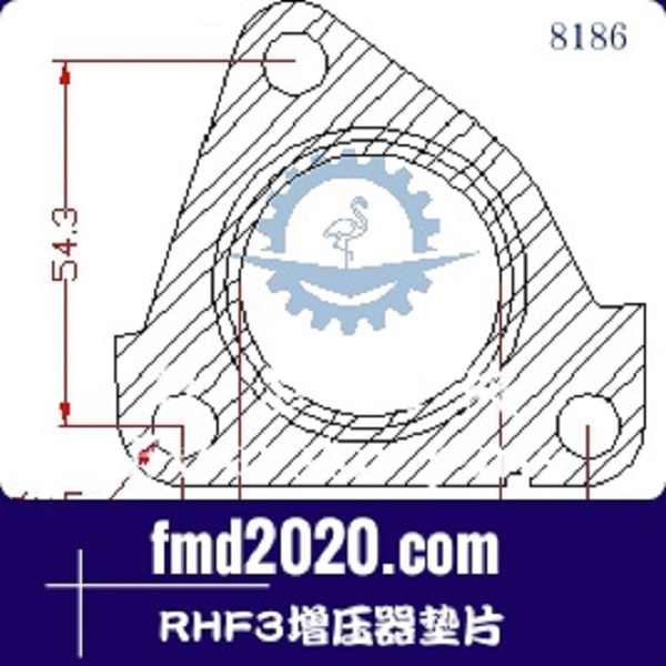 随车挖掘机配件吊配件锋芒机械供应RHF3增压器垫片