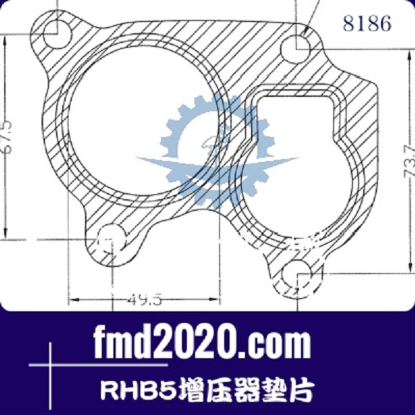 工程机械履带挖掘机配件锋芒机械供应RHB5增压器垫片