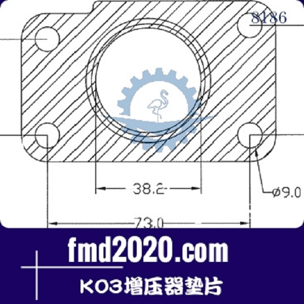 港口设备路面机械配件锋芒机械供应K03增压器垫片