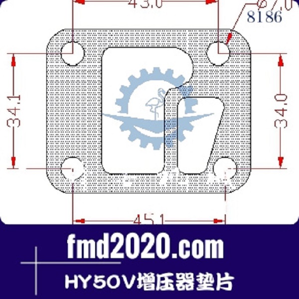 港口设备空压机配件锋芒机械供应HY50V增压器垫片(图1)