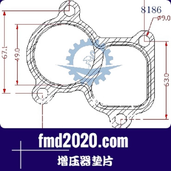 工程机械混凝土配件锋芒机械供应TBO2增压器垫片