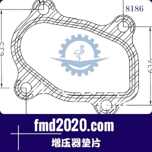 港口设备滑移装载机配件锋芒机械供应TBO2增压器垫片(图1)