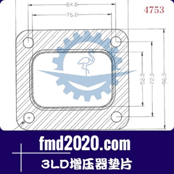滑移装载机配件锋芒机械供应3LD增压器垫片(图1)