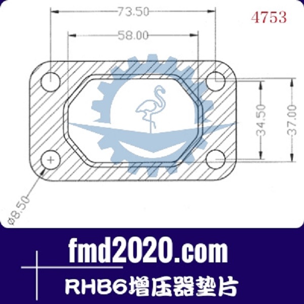 挖掘机配件发电机组配件锋芒机械供应RHB6增压器垫片