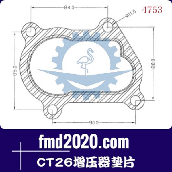勾机配件堆高机配件锋芒机械供应CT26增压器垫片(图1)
