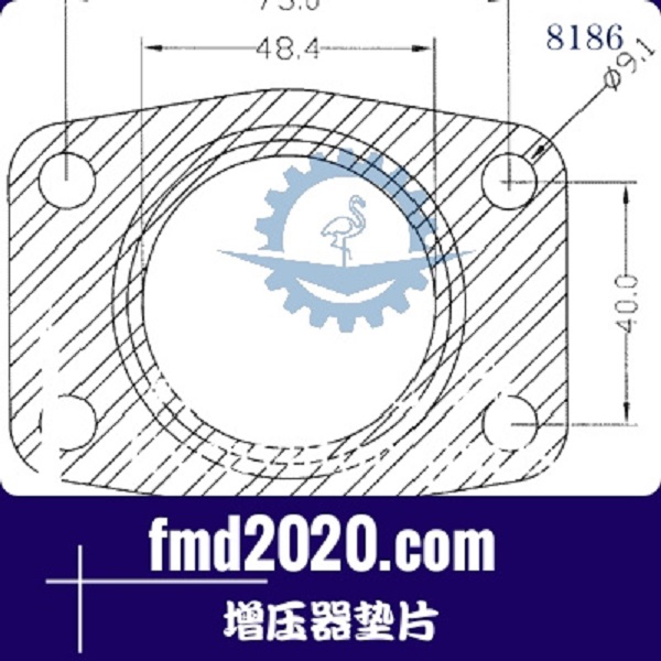 装载机配件锋芒机械供应TBO2，GT20，GT22增压器垫片(图1)