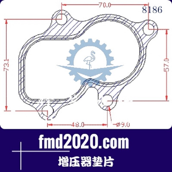 港口设备租赁机械配件锋芒机械供应TBO2增压器垫片