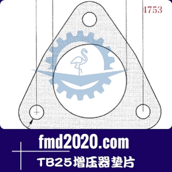 工程机械正面吊配件锋芒机械供应TB25增压器垫片(图1)