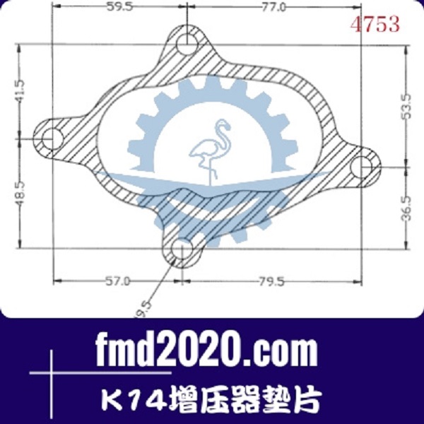 压路机配件锋芒机械供应3K增压器K14增压器垫片