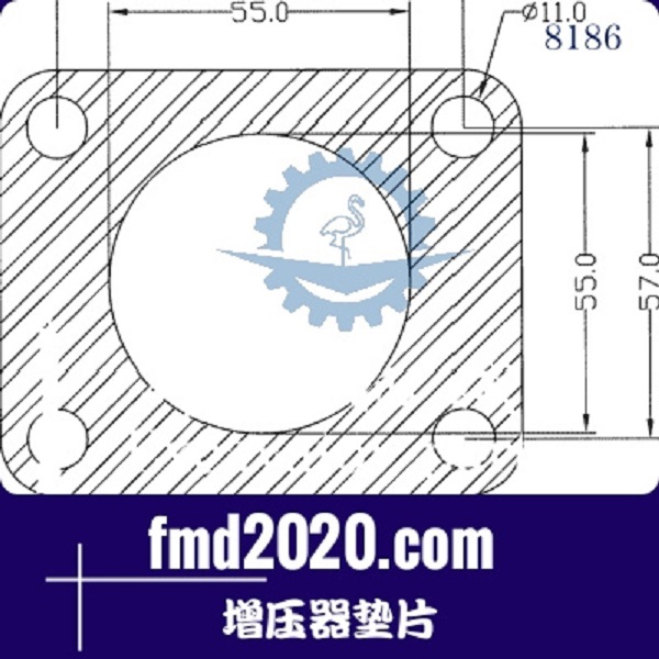 铣刨机配件锋芒机械供应TB25，GT17，GT20，TDO5H增压器垫片(图1)