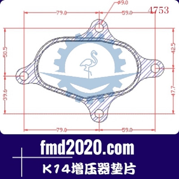 推土机配件锋芒机械供应3K增压器K14增压器垫片