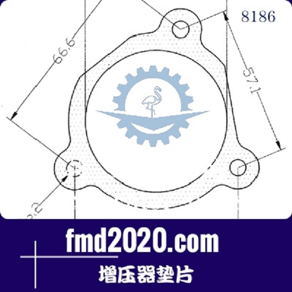 勾机配件泵车配件锋芒机械供应TB25，TB28增压器垫片(图1)