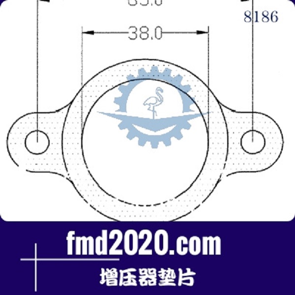 工程机械打气泵配件锋芒机械供应TBO2增压器垫片(图1)