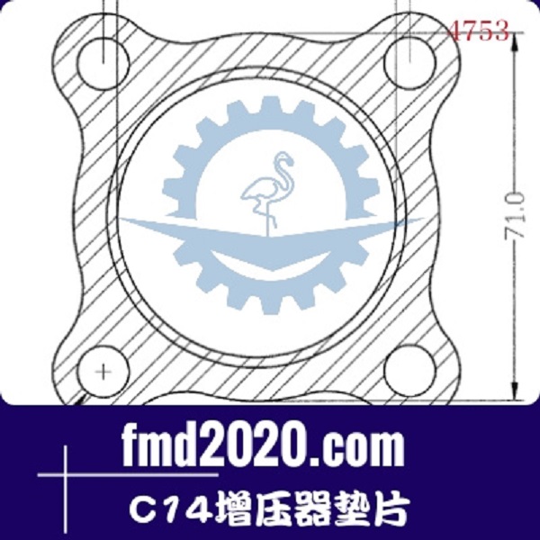 随车起重机配件锋芒机械供应H1A，K24，C14增压器垫片