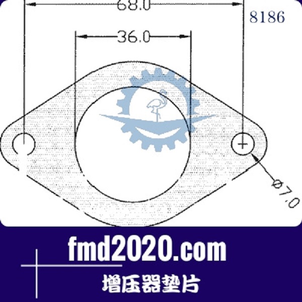 履带挖掘机配件锋芒机械供应TBO2增压器垫片(图1)